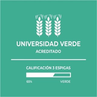 Logo Universidad Verde Acreditado - Tres Espiga